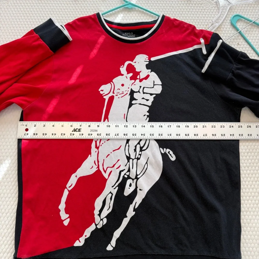 Polo Ralph Lauren Performance Big Pony Sweatshirt Red Black XL